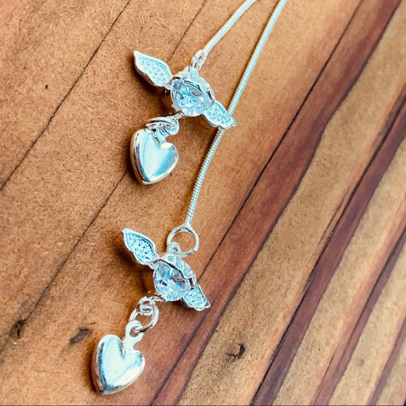 CUPID ♡ Sterling Silver Layered Necklace - Picture 4 of 7
